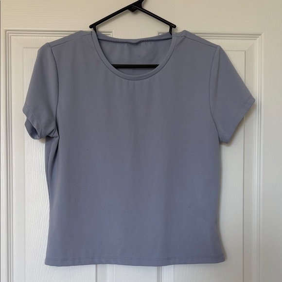 Splash Tops - Womens Baby Tee Light Blue Size Medium